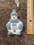 Snow Buddies Destiny Personalized Snowman Ornament NEW