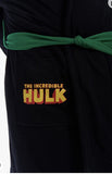 Marvel Avengers Hulk Mens French Terry Fur Long Sleeve Pajama Robe Size M