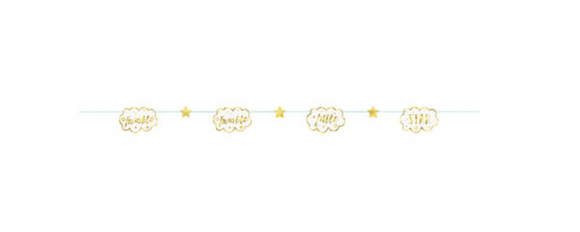 “TWINKLE TWINKLE LITTLE STAR” Birthday Party Supplies Paper GARLAND BANNER 7 FT