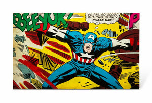 Marvel Comics CAPTAIN AMERICA Background 19.25”x31.5” 30 Gallon Aquarium NEW