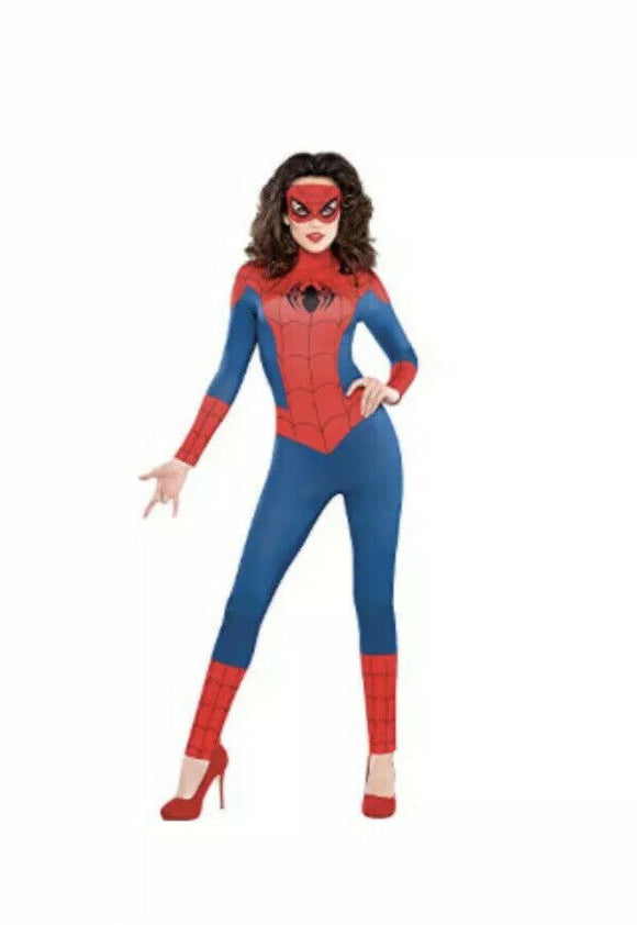 Marvel Sexy Spider Girl Catsuit Costume Women's Large 10-12 The Odd Assortment Marvel Sexy Spider Girl Catsuit Costume Women's Large 10-12 The Odd Assortment