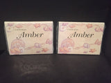 Personalized Notecards "Amber"  Sea Shell 2 Packs NEW