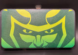 Buckle Down Marvel Loki Text W/ Face Icon Hinged Wallet