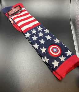 Marvel Captain America Stars & Stripes Knee High Ladies Socks