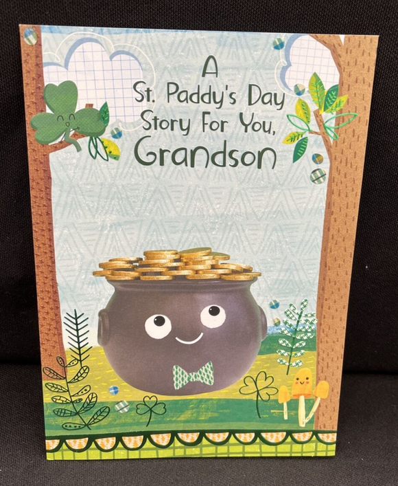 St. Patrick Day Grandson Greeting Card w/Envelope