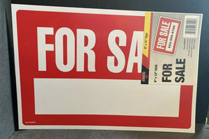 Cosco For Sale Plastic Sign - 8" x 12" New