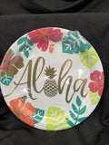 Aloha Summer Luau Tropical Beach Theme Party 10.5" Paper Banquet Plates