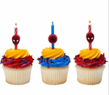 DecoPac Marvel's Spider Man Candles - Pack of 6 Candles