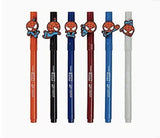 Yoobi x Marvel Spider-Man Marker 6 Pack With Charms | Red, Black, Navy, Maroo...