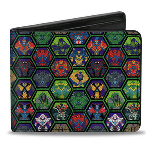 Marvel Mech Strike Monster Hunter Bifold Mens Buckle Down Wallet