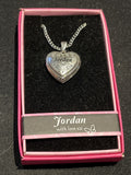 Heart Picture Locket With Love Necklace 16-18" Chain Jordan