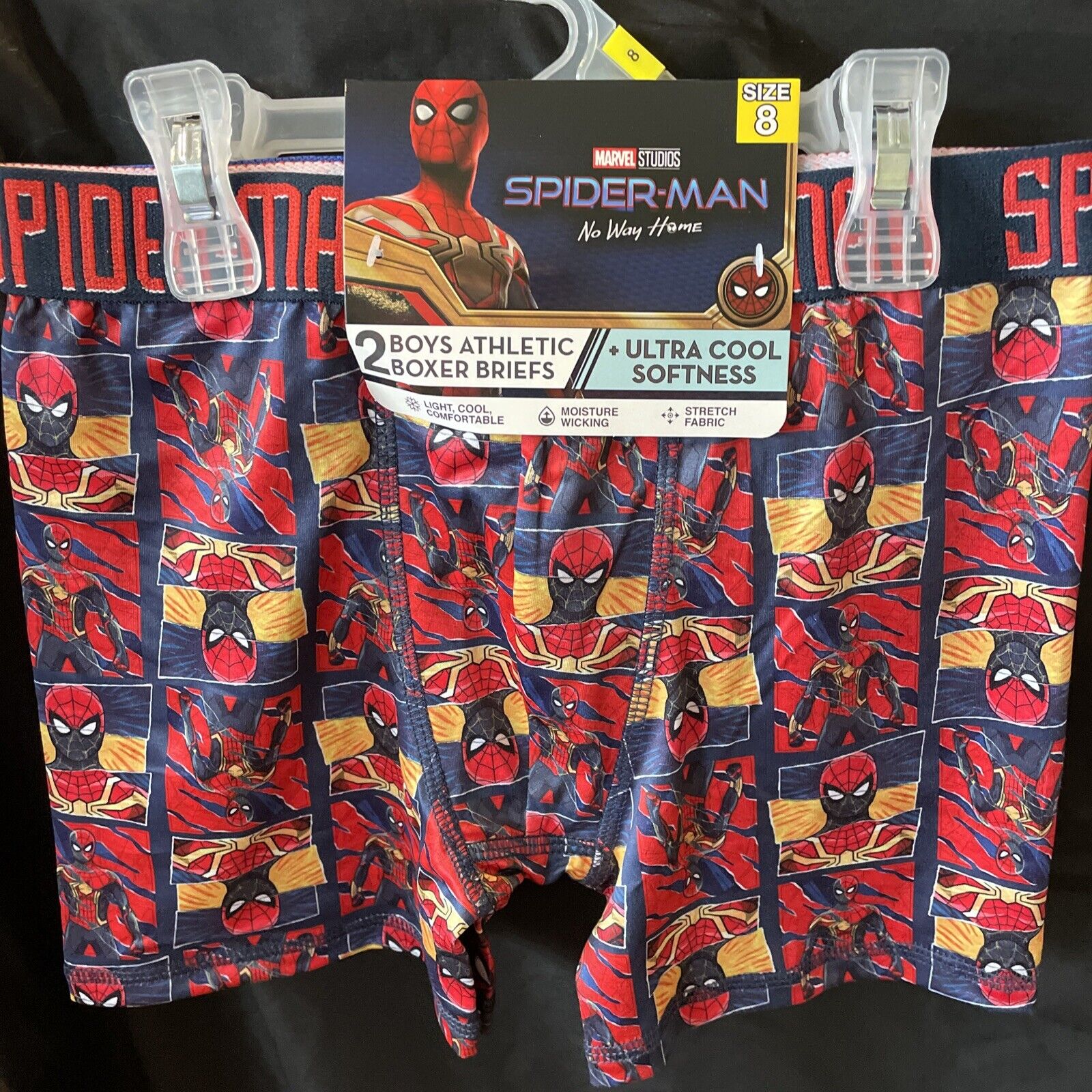 Marvel Spiderman No Way Home 2 Pack Ultra Cool Boxer Briefs Boys Size – The  Odd Assortment