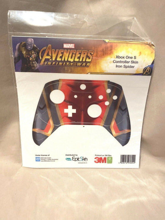 Epic Skin Guardian of the Galaxy Iron Spider XBOX ONE S Controller Skin Marvel NEW