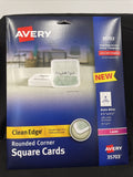Avery 35703 Clean Edge Printable Square Cards, 2.5" x 2.5" 180 ct  20 Sheets