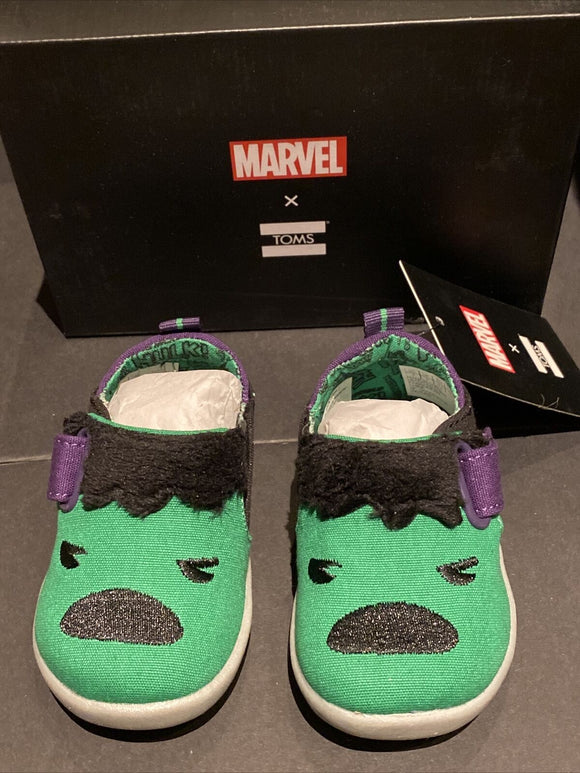 Tiny TOMS X Marvel Tiny TOMS Whiley Hulk Sneakers - Toddler Size 3 Shoes