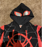 Marvel Miles Morales Spider-verse Zipper Hoodie with Eyes Size 3t