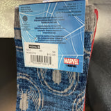 Mens Ribbed Crew Marvel Spiderman Novelty Socks 2 Pack Size 6-12