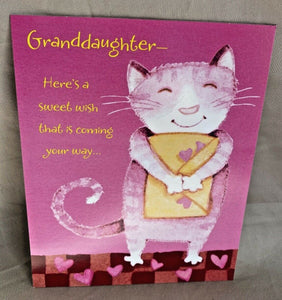 Graddaughter Valentines’s Day Greeting Card w/Envelope NEW