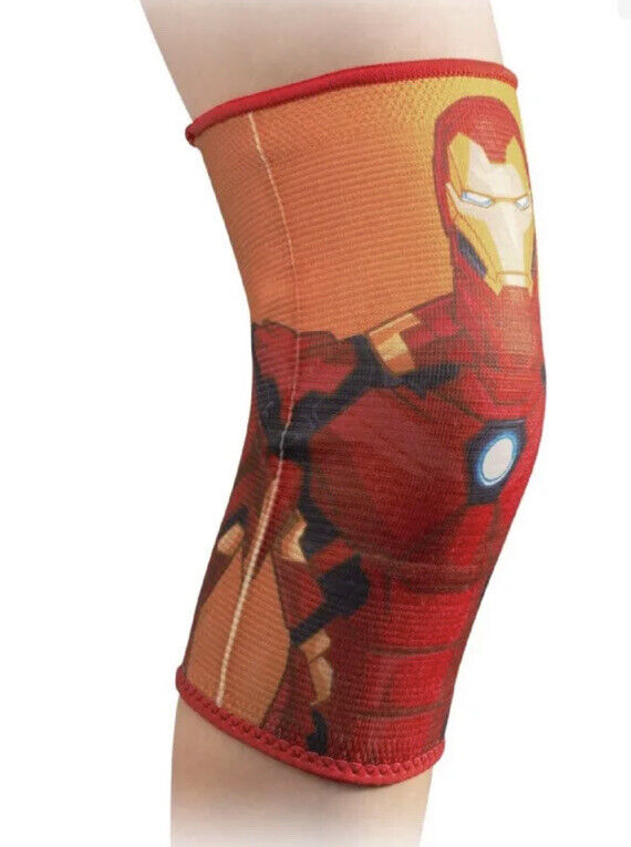 Marvels Iron Man Elastic Compression Knee Sleeve YOUTH