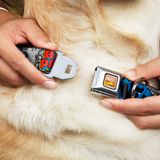 Dog Collar AVA - MARVEL COMICS LOGO FULL COLOR -Large 15"-26"WMC063