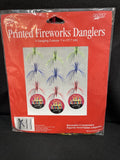 Great 60th Birthday Fireworks Hanging Danglers 36" 3 Pack Foil Party Decoration