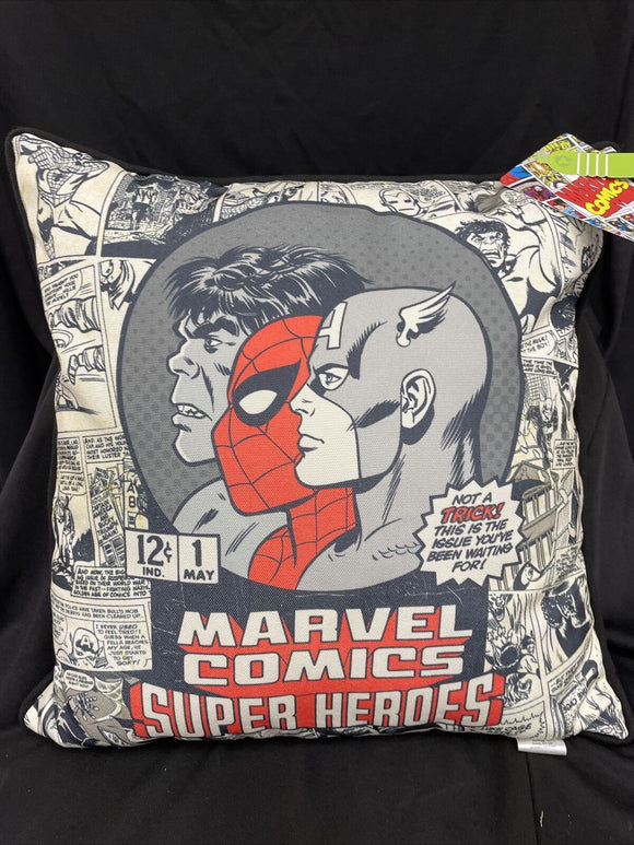 Marvel Comics Retro Super Heroes 18”x18” Pillow