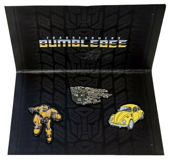 Transformers BumbleBee Loot Crate Lapel 3 Pin Set NOS Limited Edition VW Bug