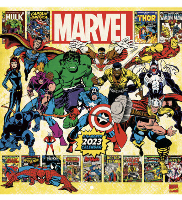Marvel 16th month 2023 calendar Marvel comics brand new 12