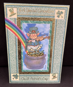 St. Patrick's Grandson Greeting Card w/Envelope