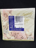 Dazzling Anniversary Wishes Luncheon Napkins 16Ct