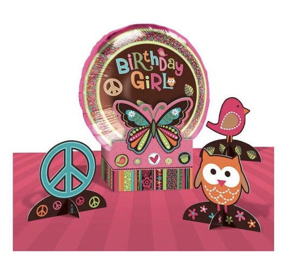 Hippie Chick Balloon Table Decoration (5pc).