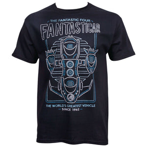 Marvel Fantastic Four Fantasticar T-Shirt Size Small NEW
