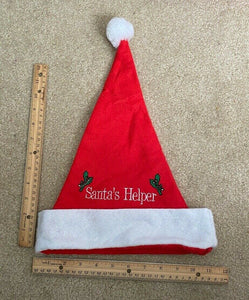 "Santa's Helper" Santa Hat by Christmas House NEW