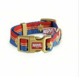 Buckle Down Marvel Captain Marvel Dog Collar Small 9"-14" NEW