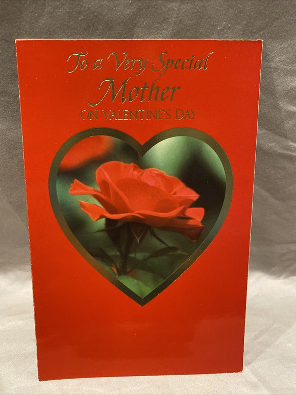 Mother’s Valentine’s Day Greeting Card w/Envelope NEW