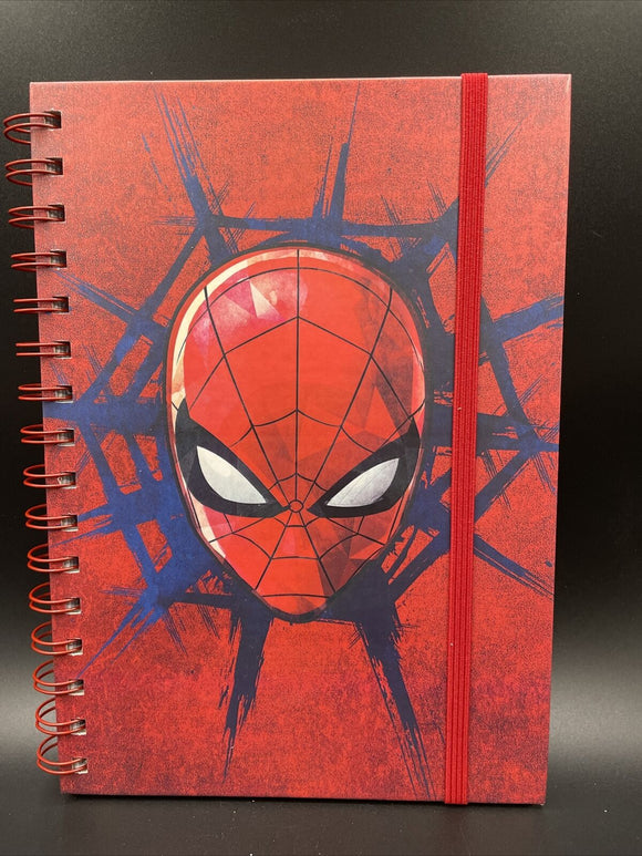 Marvel Spiderman Head Shot Wire Journal/Notebook 8.25”x6.25