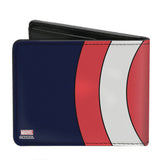 Buckle Down Marvel  Captain America Close Up Shield Wallet