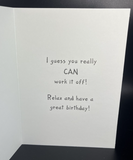 Humorous Birthday Greeting Card w/Envelope