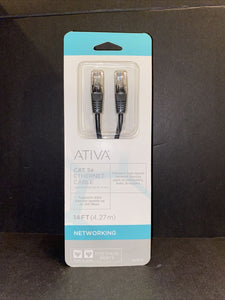 Ativa Cat 5e Network Cable, 14', Black Item # 833265