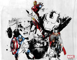 Marvel Avengers Action Sketch Apple iPad 2 Skin By Skinit NEW