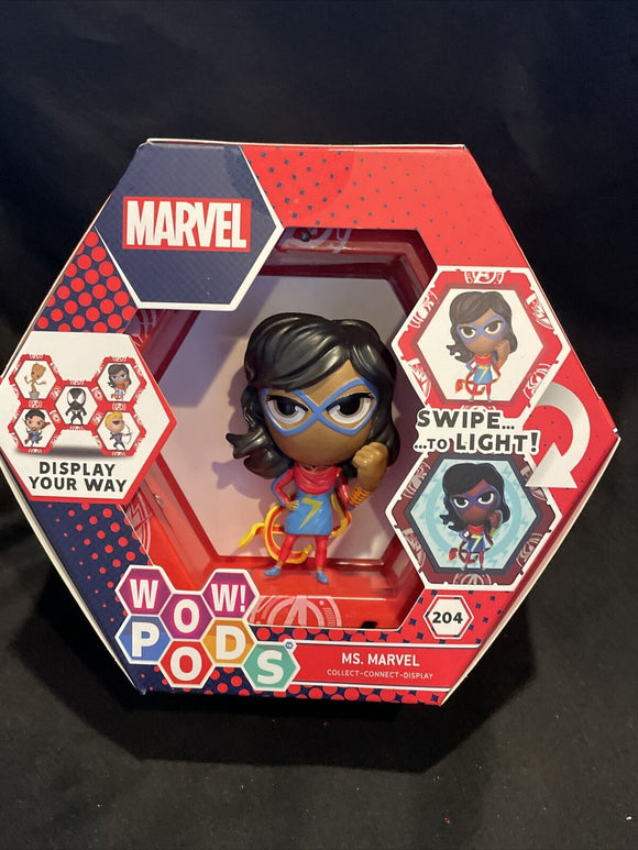 WOW Pods Ms Marvel Light-Up Figure Avengers Collection Superhero #204 WOW! Stuff