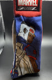 Marvel The Falcon Red/Blue & Logo Mens Socks 2Pack Size 6-12