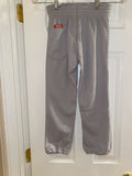 Rawlings Youth Pants Athletic Apparel Elastic Waist Band Baseball Grey