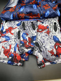 Marvel Spiderman Assorted Moisture Wick 7 Pairs Boxer Briefs Boys Size 4