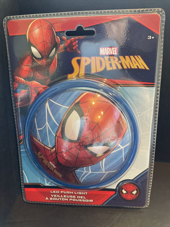 Marvel Spiderman LED Push Light Color Changing