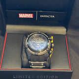 Invicta Men 53mm Marvel Black Panther Black, Silver Dial Chrono Quartz SS Watch