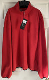 NWT Men's Red Zippered Front Polar Fleece Jacket Size XXL U.S. Life