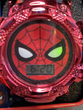 Marvel Spiderman Face Light Up  LCD Kids Watch W/ Decorated Band