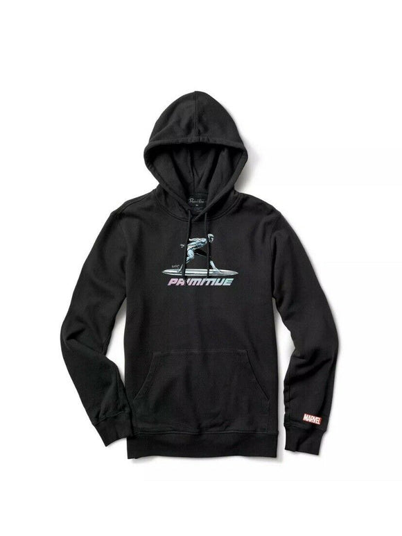 Moebius Primitive Skateboard Pullover Hoody Marvel Silver Surfer Black