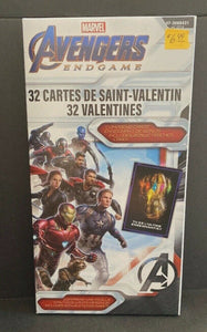 Avengers Endgame 32 Valentines Day Cards in French w/ Teacher Card stickers